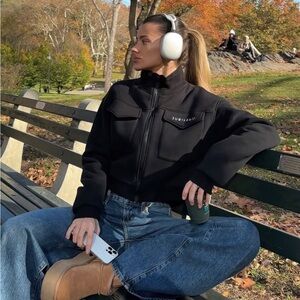 Jubilee Apparel black fleece jacket and pant set